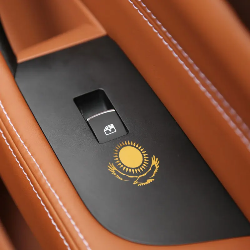 Стайлинг автомобиля флаг Казахстана металлические золотые никелевые