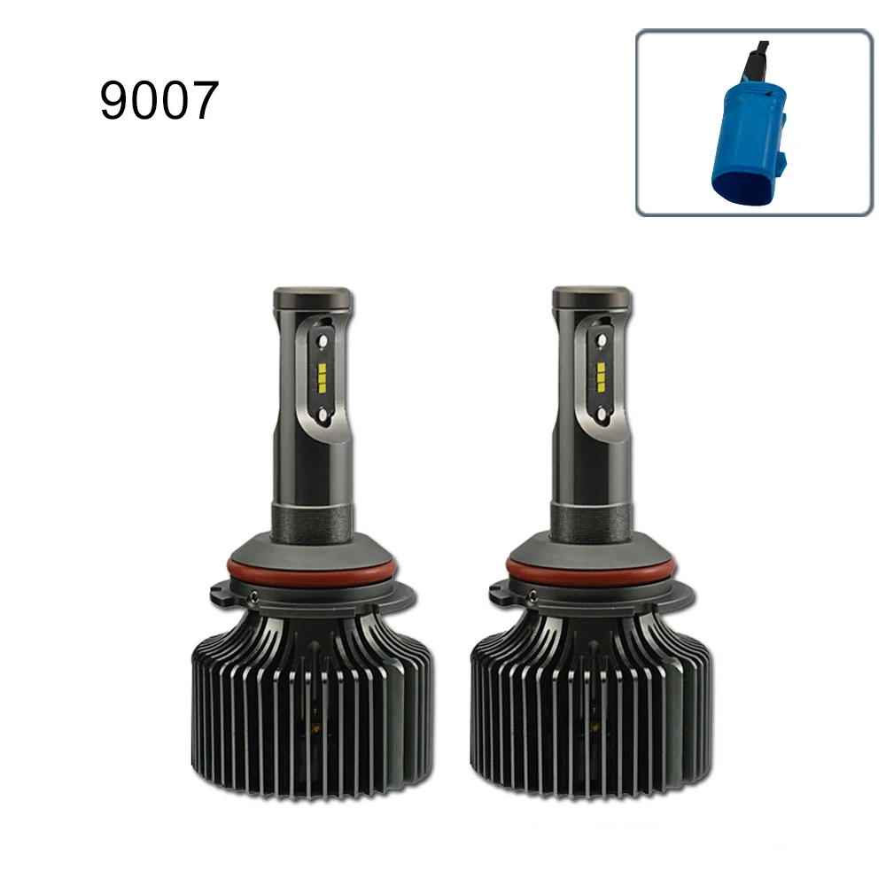 H7 светодиодный фонарь для автомобиля H4/H8/H9/H11/HB3/9005 HB4/9006 светодиодный 30 Вт 5000k переднее освещение для мотоцикла 6000K - Испускаемый цвет: 9007