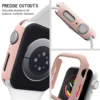 Fashion Matte Protective Case for Apple Watch SE Cover 7 6 5 4 3 PC Bumper 41mm 44mm 38mm 42mm 45mm Hard Shell for iWatch Frame 2