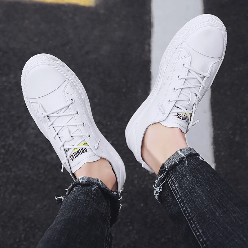 Лоферы мужские из натуральной кожи дышащие мягкие без застежки повседневная