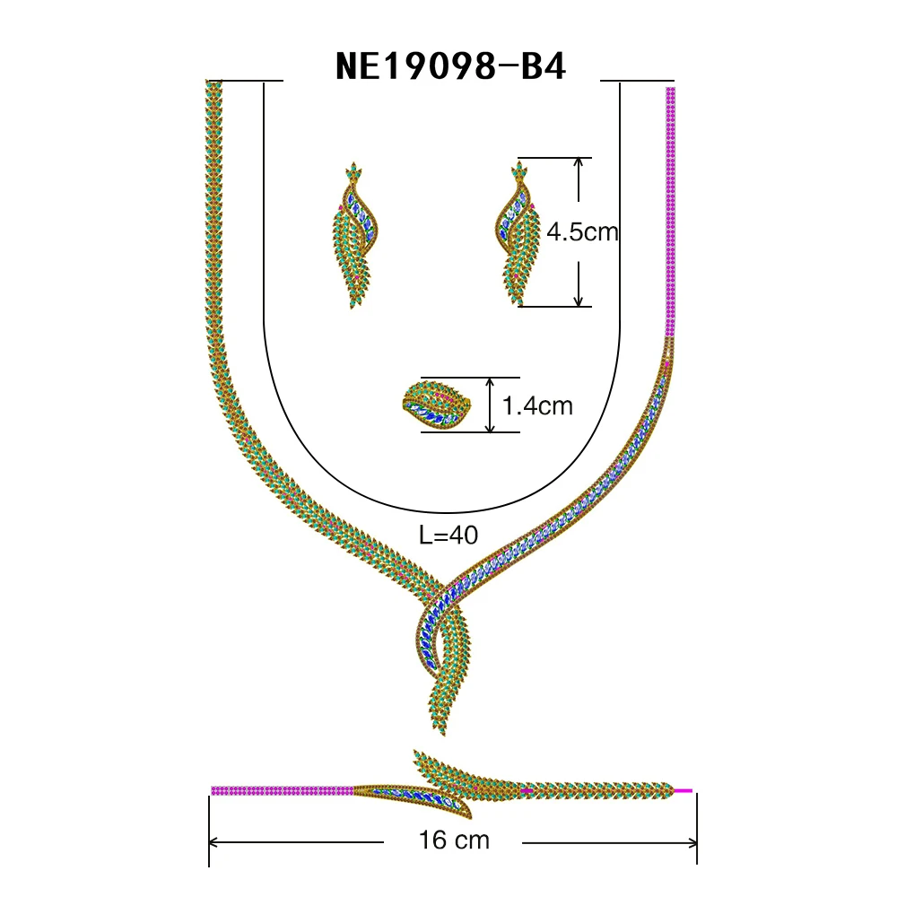 

Unique Design Fashion Women Jewelry Set For Wedding Cubic Zirconia Super Quality Anniversary Gift Nigerian Bridal Jewellery