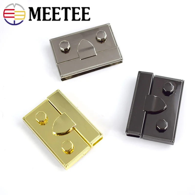 Meetee 2 шт. Женская сумочка металлические замки сумка поворотная застежка защелка
