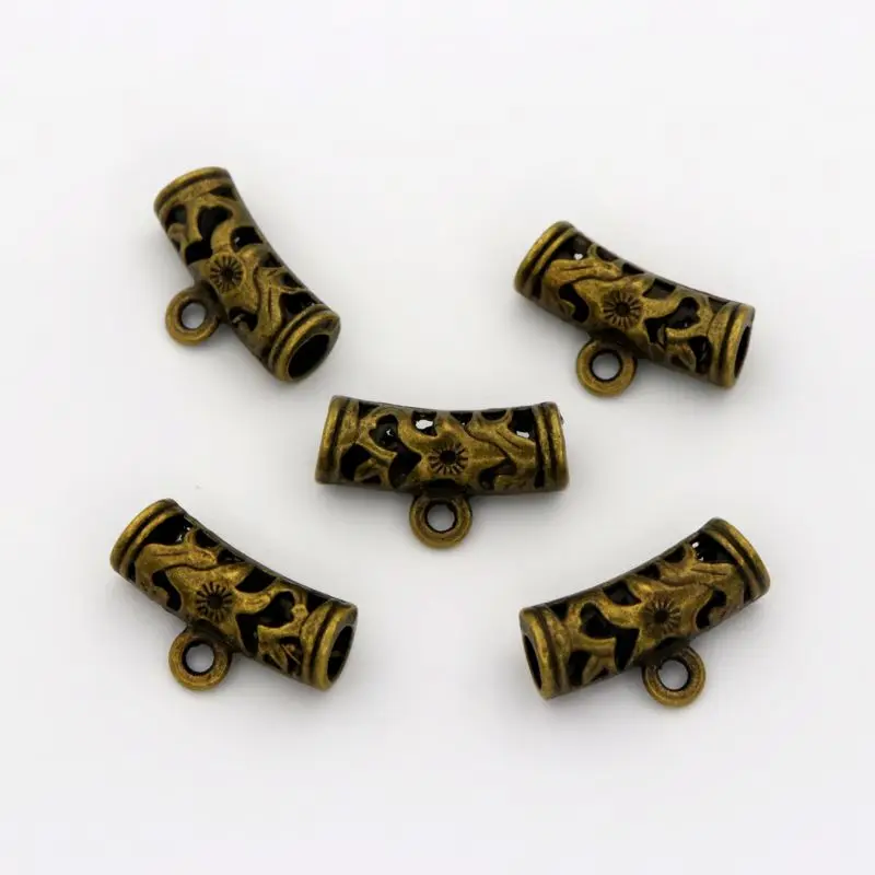 20pcs Mixed Tibetan Silver Gold Bronze Big Hole Metal Connector For Jewelry Making Diy Bracelet Necklace Accesories Wholesale | Украшения и