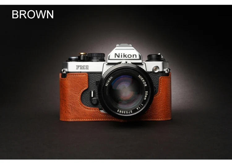 Design for Nikon FM2 FM FM2N FE FE2 camera Handmade Genuine Leather Camera Half case Cover Bag | Электроника