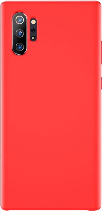 Для samsung Note 10, 9, 8, чехол на заднюю панель, мягкий жидкий силиконовый чехол для samsung Galaxy Note 10 Pro, противоударный защитный чехол - Цвет: Красный