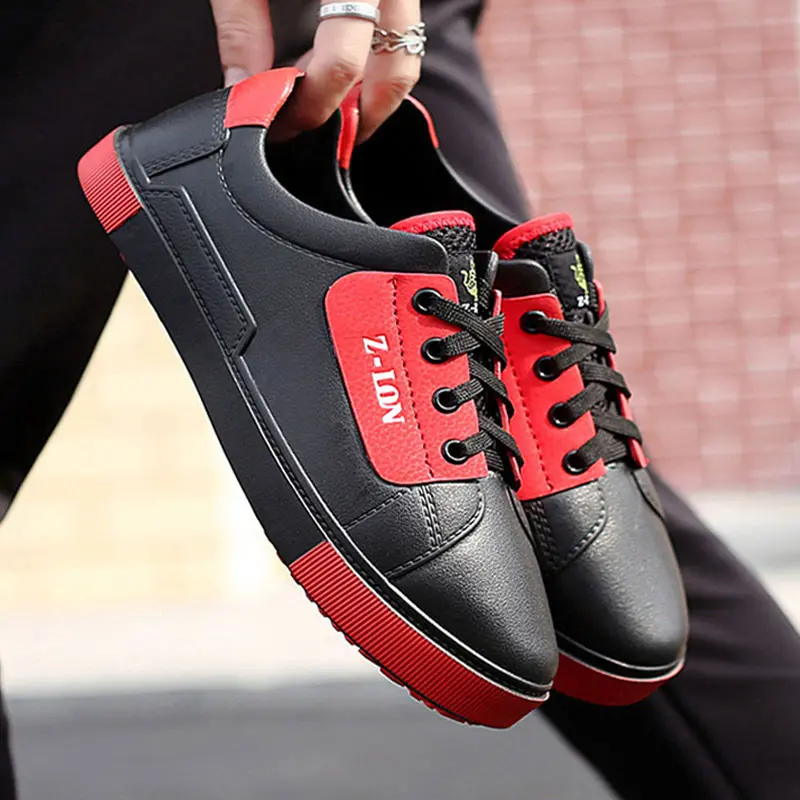 Black Red Хит, мужская и женская спортивная обувь для бега, уличная женская повседневная обувь, светильник, кроссовки, белые, черные, красные, Размеры 35-45 - Цвет: Black Red