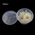 Засушенные цветочные серьги, стеклянные шарики из смолы, для изготовления ювелирных изделий, 100 шт., натуральное семя одуванчика