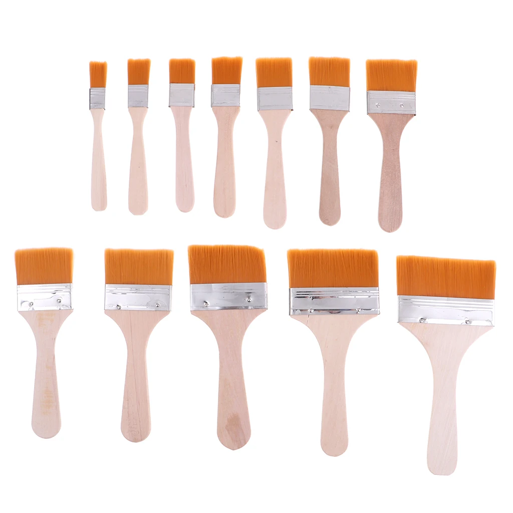 12 шт. BGA пайки флюса пасты кисти с деревянной ручкой реболлинга инструмент|Набор