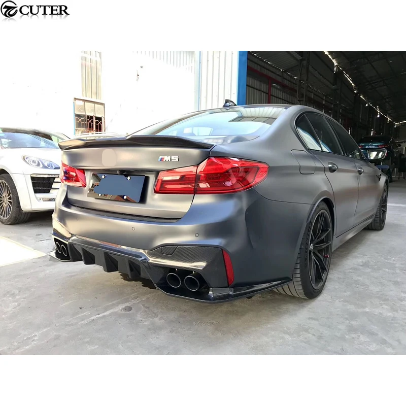 F90 M5 G30 3 шт./компл. 3D стиль Искусственный диффузор заднего бампера для BMW комплект