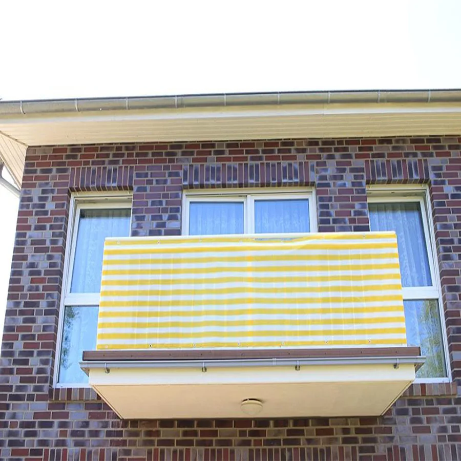 Домашний Балконный экран конфиденциальности с люверсами ограждение колода
