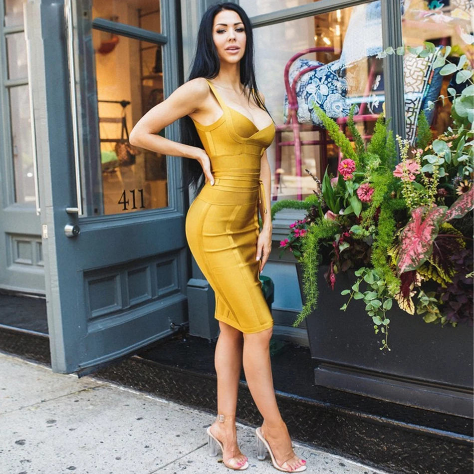 2021 шикарное зимнее сексуальное Бандажное платье женское облегающее на тонких