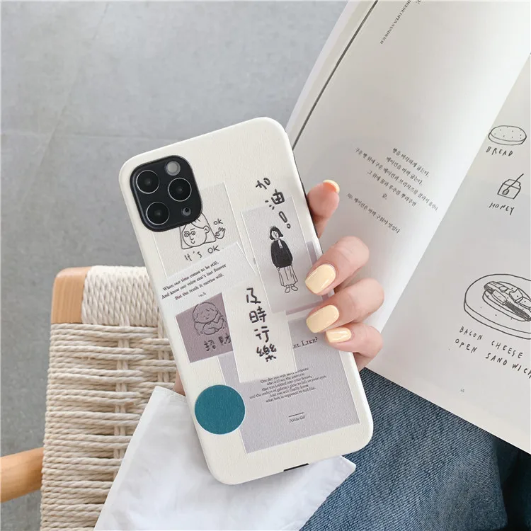 Чехол для телефона с граффити в стиле ретро девочек милый мягкий силиконовый