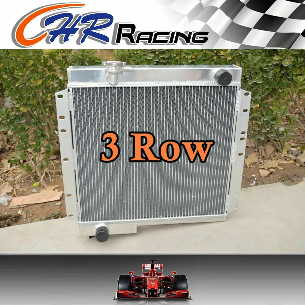 

62MM 3 Row Aluminum Radiator For TOYOTA LAND CRUISER BJ40 BJ42 MT Manual