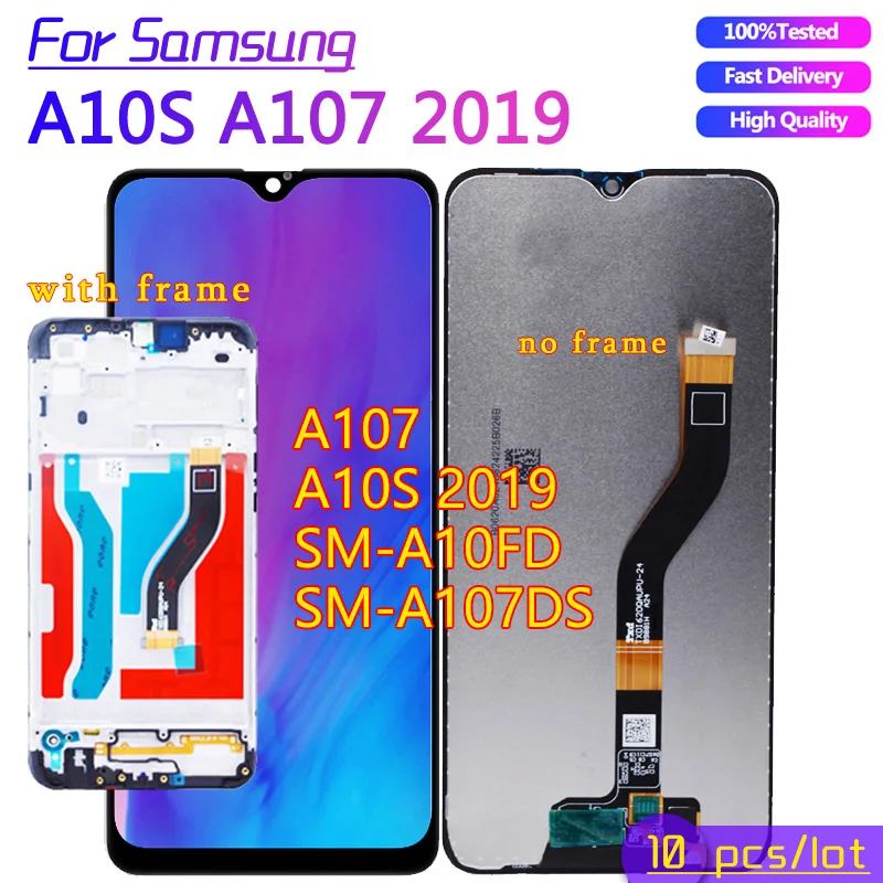 

10pcs/lot AAAA Original quality for Samsung galaxy A10S Touch Screen Digitizer Assembly for Samsung A10S A107 lCD Screen
