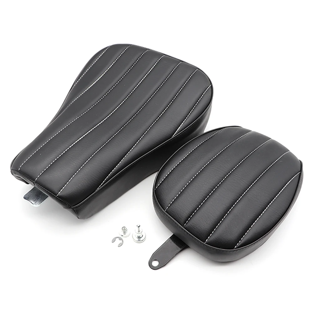

Motorcycle Seat Front Driver Rear Passenger Two Up Seat Sofa Tour Seat Bench Cushion For Harley Sportster 883 1200 48 72 10-15