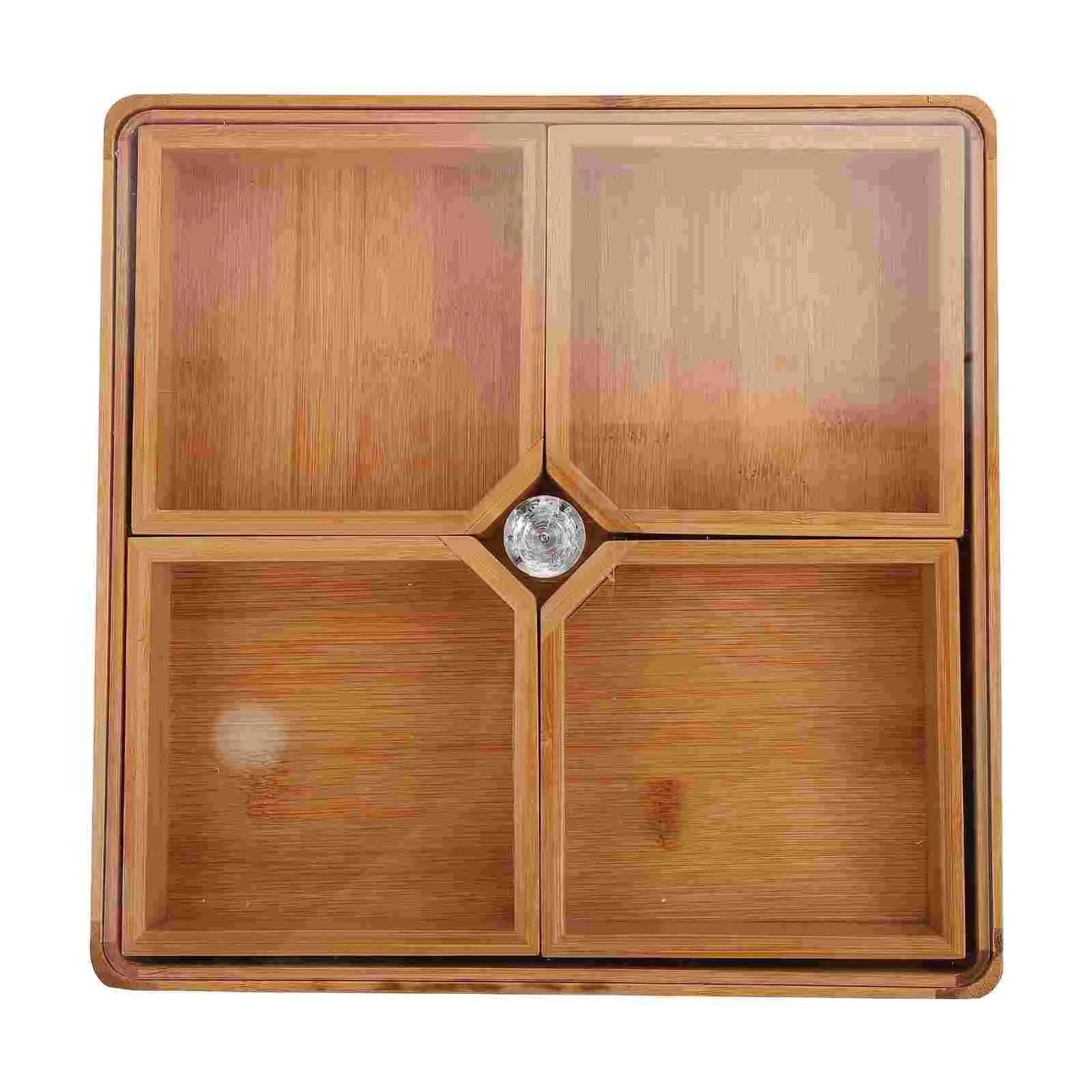 

1Pc Practical Dried Fruit Plate Creative Candy Snack Holder for Home (Khaki)