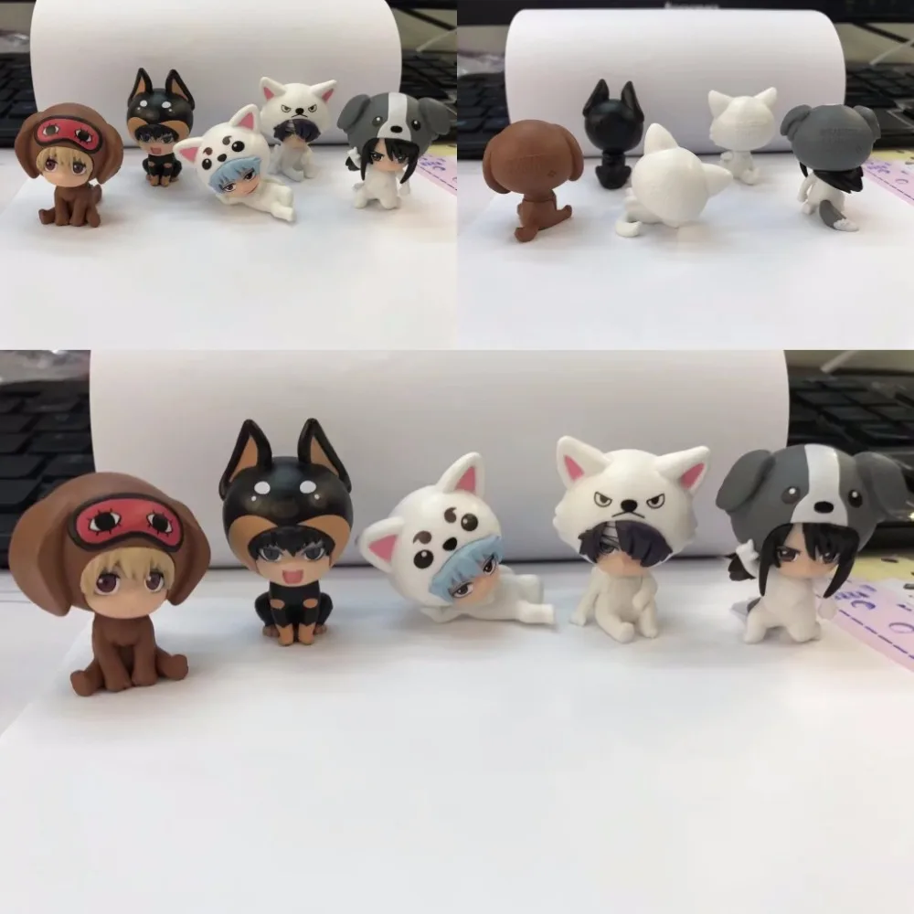 

Экшн-фигурка из ПВХ аниме Gintama Sakata Gintoki Animal Ver Коллекционная модель кукла 5 см (5 шт./компл.)