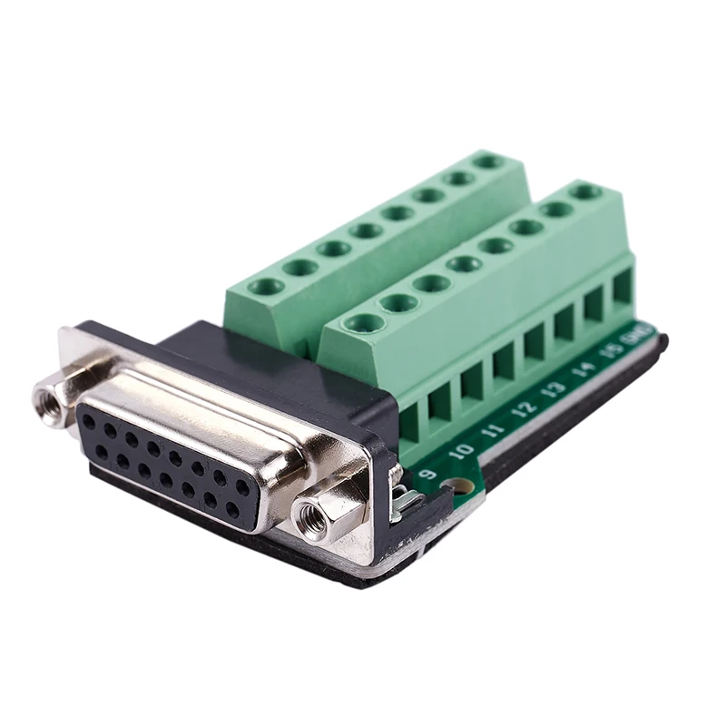 DB15 D-SUB VGA 15pin Женский адаптер Jack терминал Breakout PCB плата | Электроника