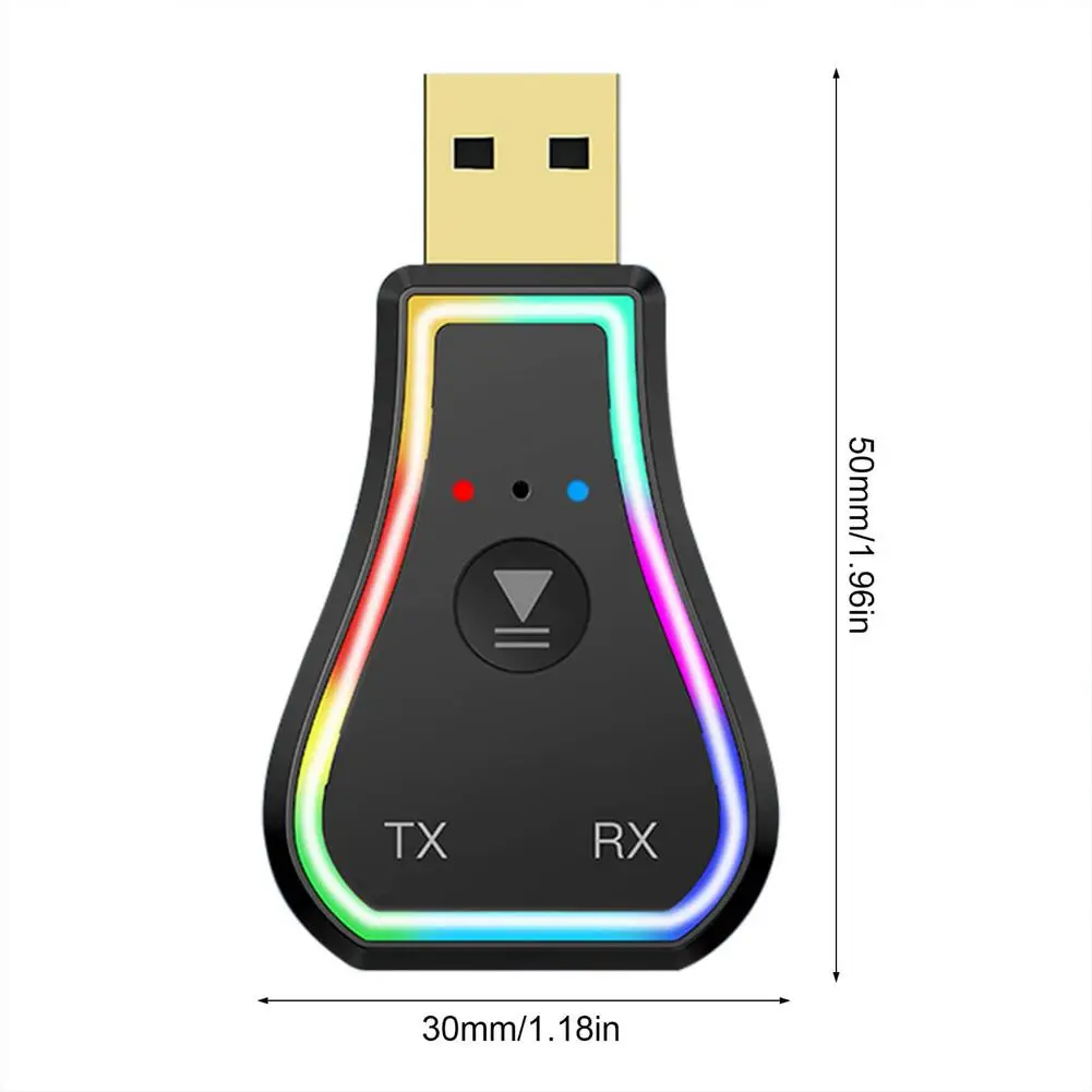 

Three-In-One Bluetooth Transmitter Receiver Adapter Bluetooth 5.0 Wireless Audio Adapter Car Hands-free Call Mic Automatical