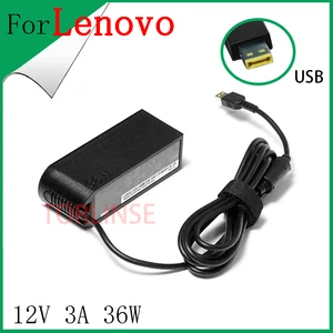 usb laptop charger 12v 3a 36w power supply for lenovo thinkpad 10 20c1 20c3 adlx36nct2b sa10e75779 adlx36nct2c ac adapter free global shipping