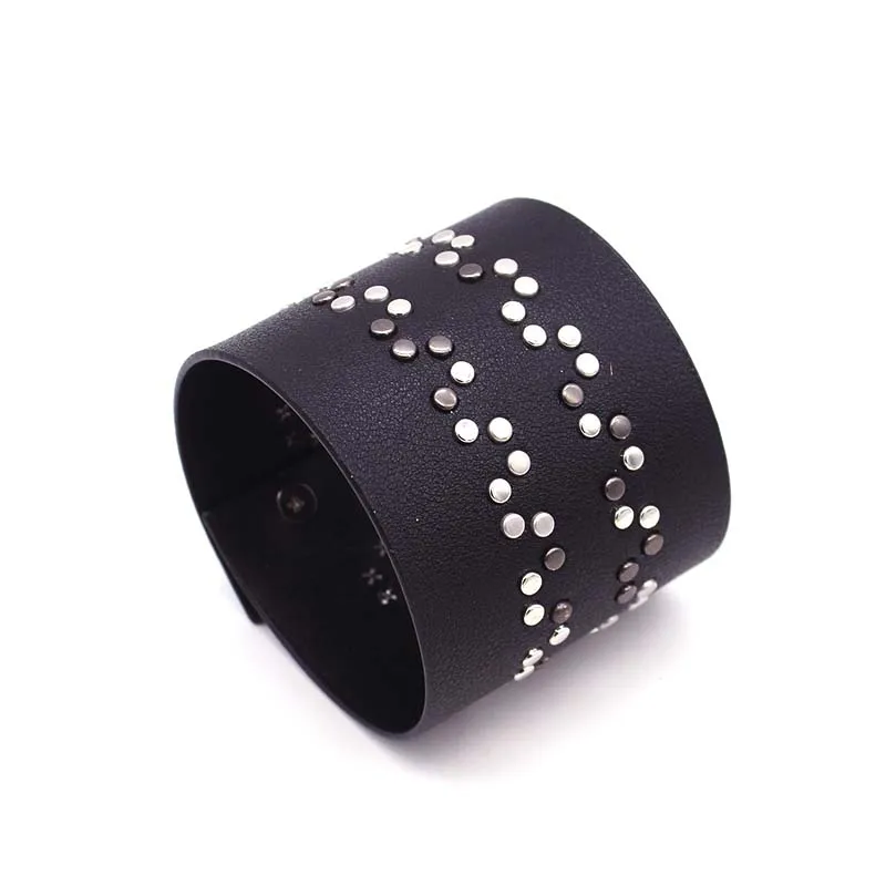 D & роскошные кожаные браслеты с заклепками в стиле панк ручной работы для женщин