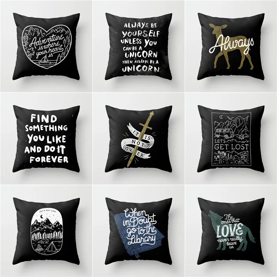 Подушка в скандинавском стиле с надписью больше размеров супер мягкая и короткая