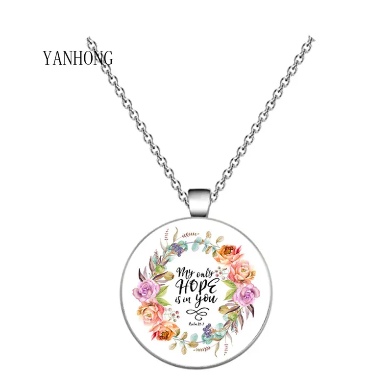 YANHONG Christian jewelry Inspirational Jesus Vintage Chain Necklace Faith Bible Pendant She believed she could so did. | Украшения и