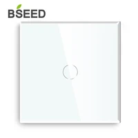 bseed touch dimmer 1 gang 2 way white black golden grey 4 colors crystal panel touch screen dimmer