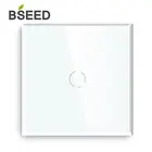 Сенсорный диммер BSEED, 1 комплект, 1 выход, белый, черный, золотой, 3 цвета, кристаллическая панель, диммер сенсорного экрана
