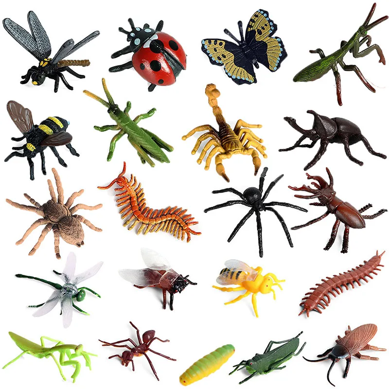 Имитация насекомого муравья пчела бабочка стрекоза паук ферма забавная модель