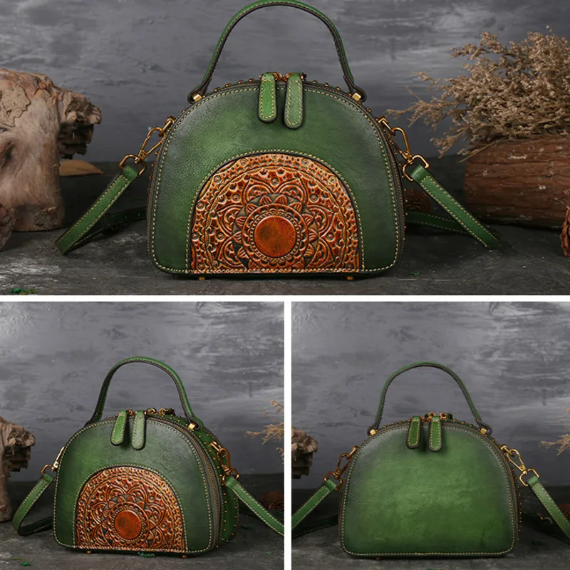 

Women's Handbag Genuine Leather Women's Shoulder Bag Multi-functional First Layer Cowhide Handbags Classical Diagonal Bag