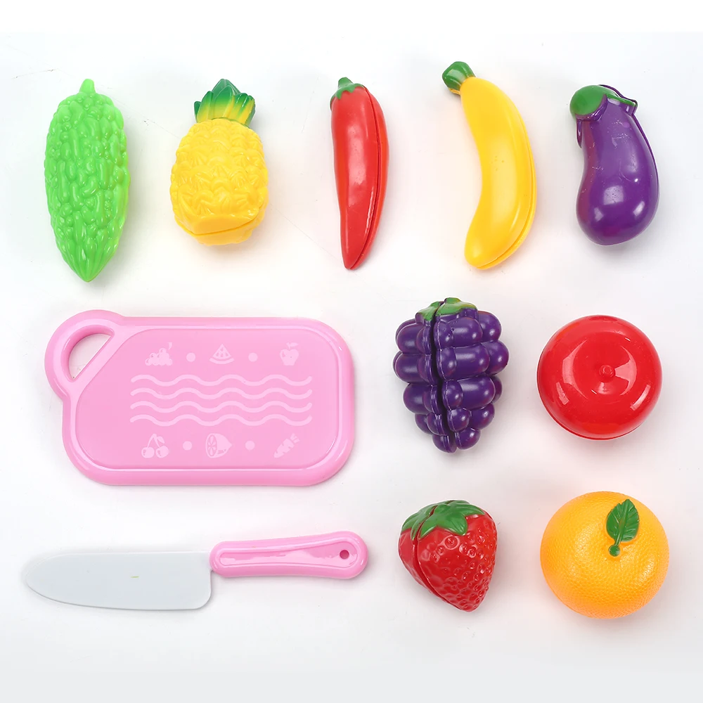 Пластиковые игрушки для резки фруктов и овощей детский кухонный набор игрушка