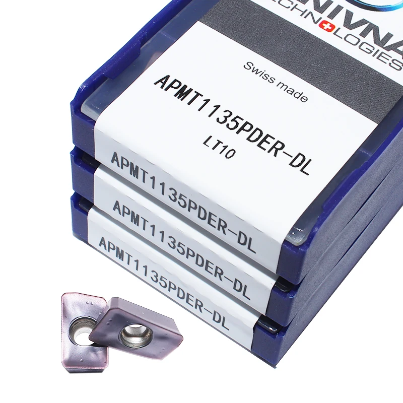 

APMT1135PDER-DL LT10 10 шт. Твердосплавные вставки APMT113 лезвие фрезерный станок токарный инструмент с ЧПУ детали токарного станка по металлу инструме...