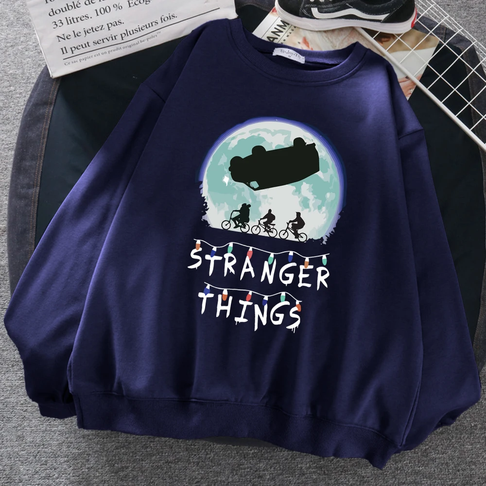 Autumn Hot Sale Sweatshirt Stranger Things UPSIDE DOWN Print Hoodies Men Brand Clothing Casual Sweatshirts Funny Mens Streetwear | Мужская