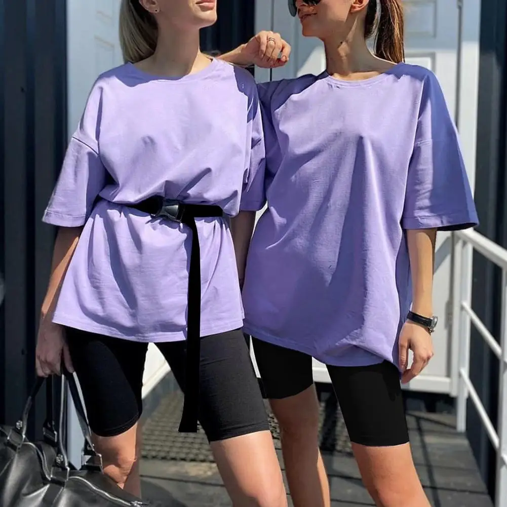 

Женская летняя футболка с коротким рукавом, ремень для шортов, костюм из двух предметов, комплект одежды для отдыха с поясом, удобная одежда