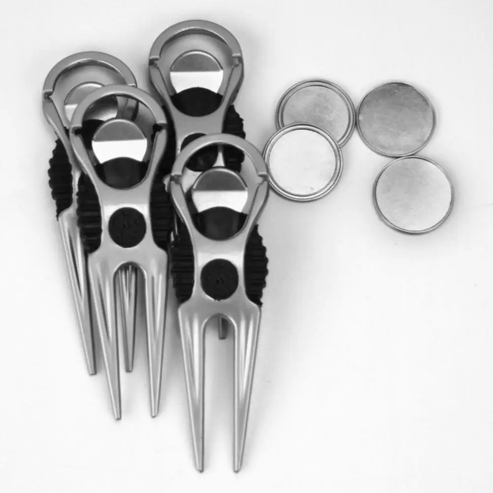 1 шт. мяч из цинкового сплава для игры в гольф-клуб вилка газон маркер нержавеющей