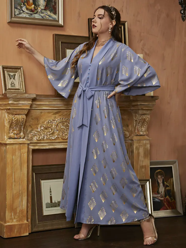 

TOLEEN Women Plus Size Large Elegant Maxi Dress Party Evening 2022 Vintage Long Oversized Office Muslim Turkey Festival Clothing