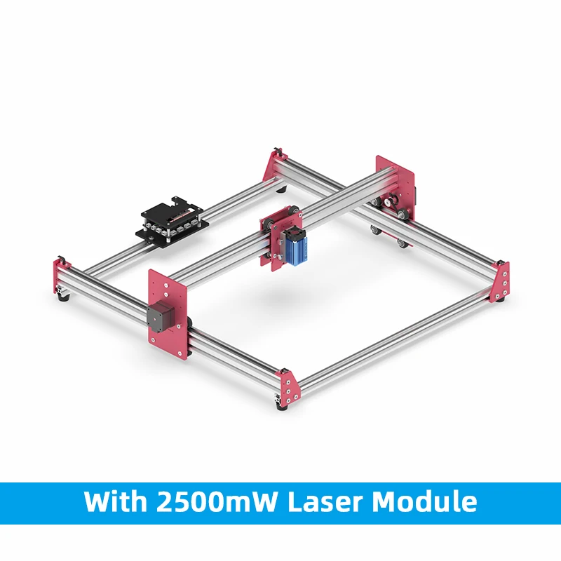GKTOOLS All Metal 45*45cm 500mW,2500mW Wood Mini CNC Laser Engraver Cutter Engraving DIY Machine PWM,Benbox GRBL EleksMaker - Цвет: With 2500mW Laser