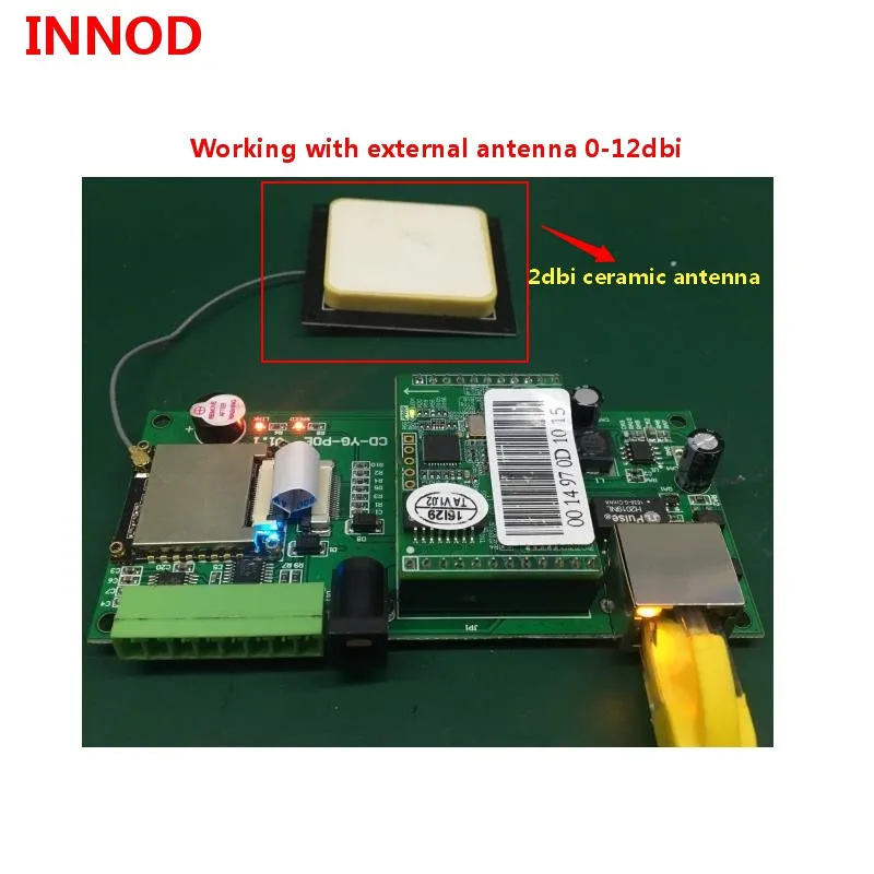 Модуль rfid POE TCP/IP маленький uhf рчид модуль EPC класс 1 Gen2 встроенный RFID Считывателя