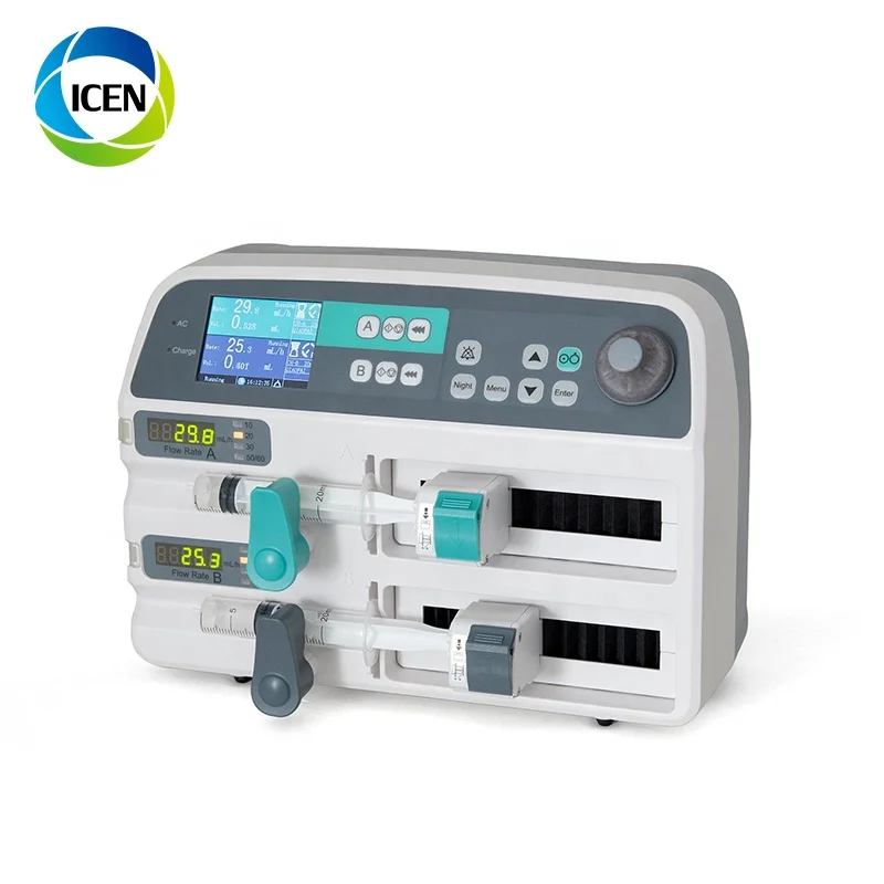 

IN-G702 ICEN double channel Automatic Micro Intravenous Touch Screen Syringe Driver