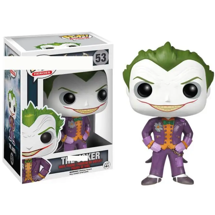 FUNKO POP Batman: Arkham asymbly клоун Джокер фильм Фигурки Коллекция Модель игрушки для детей