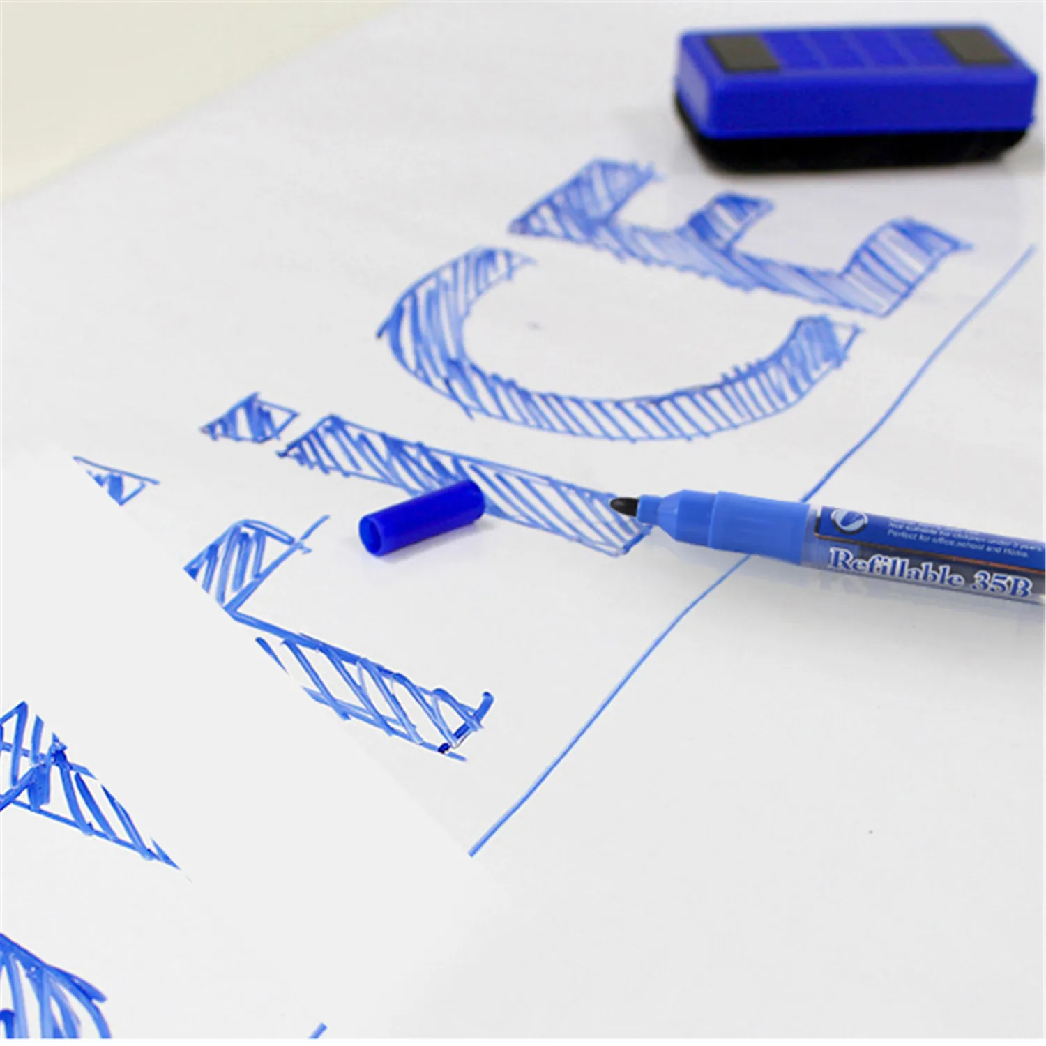 4 шт. стираемая белая доска маркерная ручка для белой доски сухая чернила