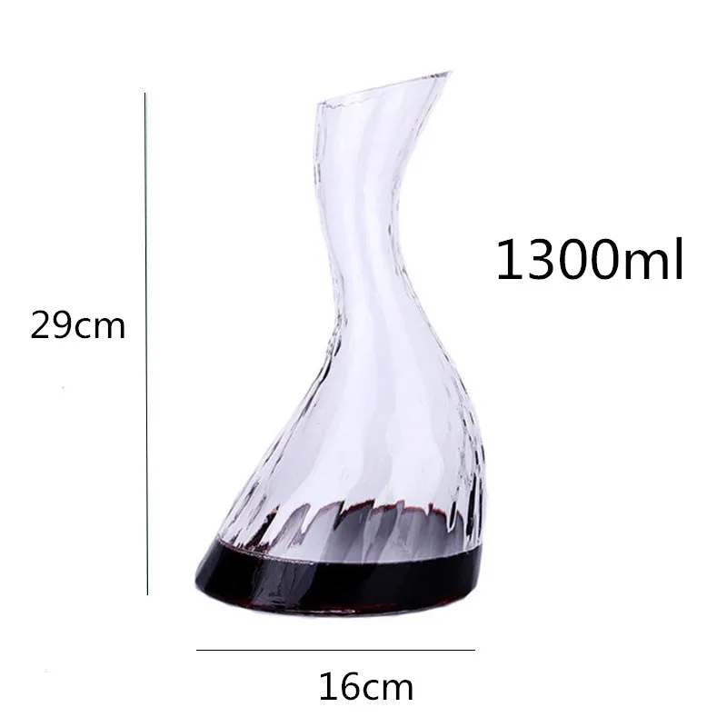 Большой Графин для вина 1300 мл красное вино коньяк шампань бокалы бутылка