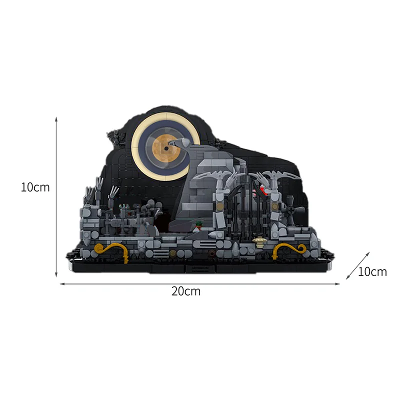 安い ビルダーmocアイディアスパイラルヒルハロウィーンお化け屋敷スケルトンクリスマススケルトンホームシティハウスビルディングブロックおもちゃギフト