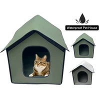 pet house outdoor waterproof weatherproof dog kennel cat house foldable pet shelter for pets indoor outdoor sleeping