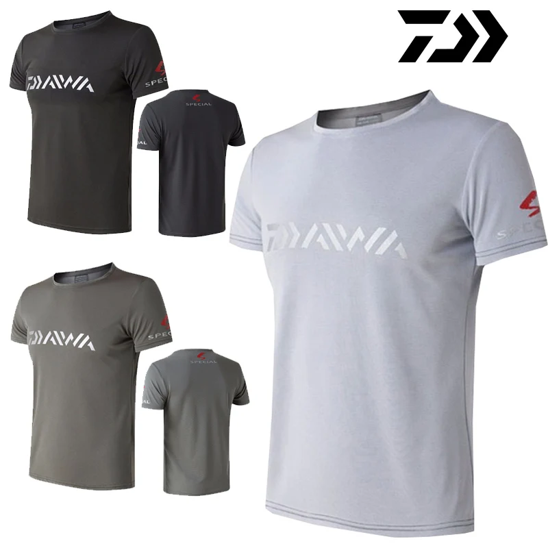 

2020 Удобная Daiwa Мужская одежда для рыбалки с коротким рукавом летняя футболка для рыбалки дышащая быстросохнущая рыболовная одежда DAWA