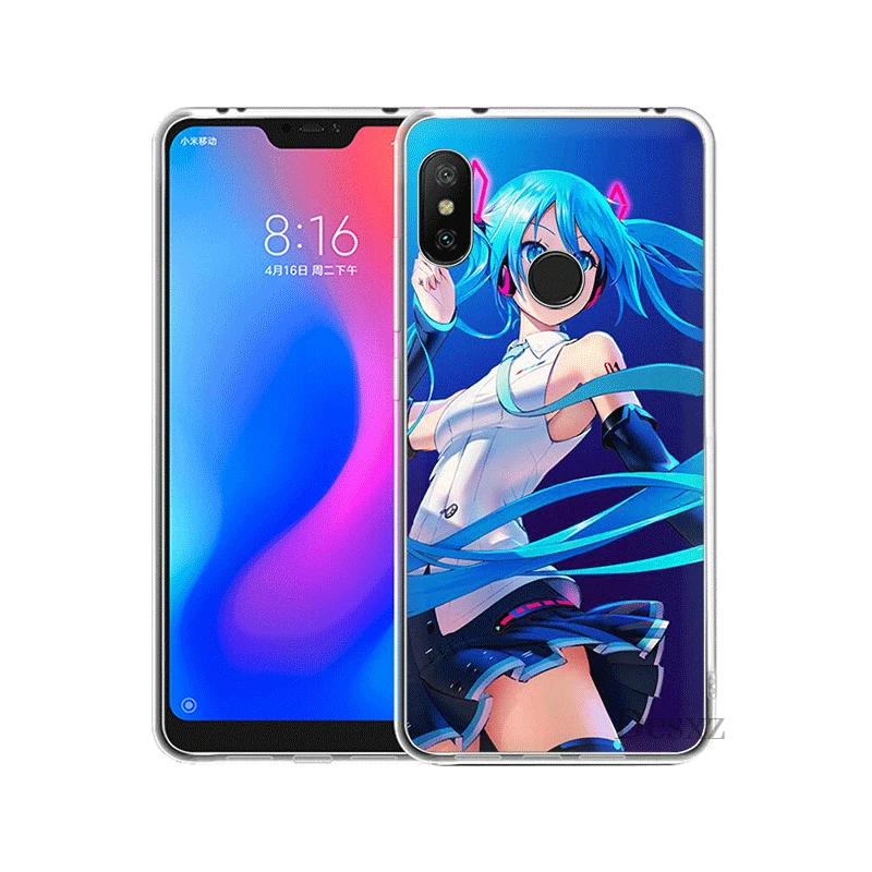 Чехол для мобильного телефона Xiaomi Redmi Note 4 4X 3 5 6 7 Pro 5A жесткий чехол Hatsune Miku |