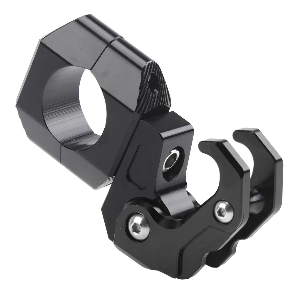 

Universal Motorcycle hook aluminum alloy electric bike hook with 22mm crossbar base helmet hook luggage storage