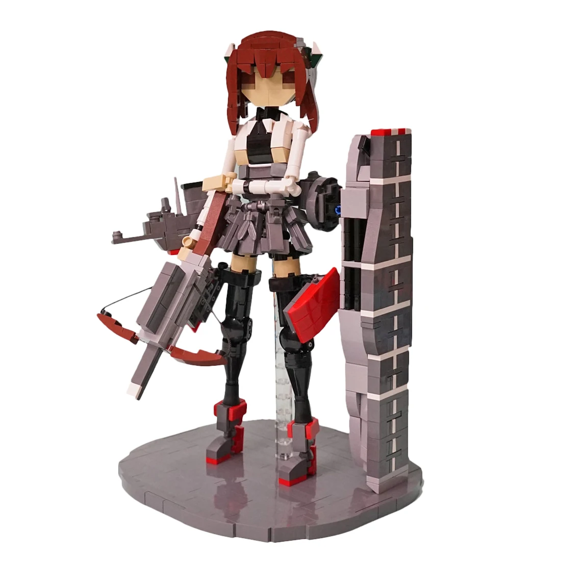 

770Pcs MOC Mecha Series JK Uniform Girls Small Particle DIY Assembly Building Block Model Gift For Decoration