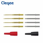 Набор сменных тестовых игл Cleqee P8003.1, 8 шт., 1 мм, позолоченные, острые и 2 мм Стандартные, подходят для щупов мультиметра